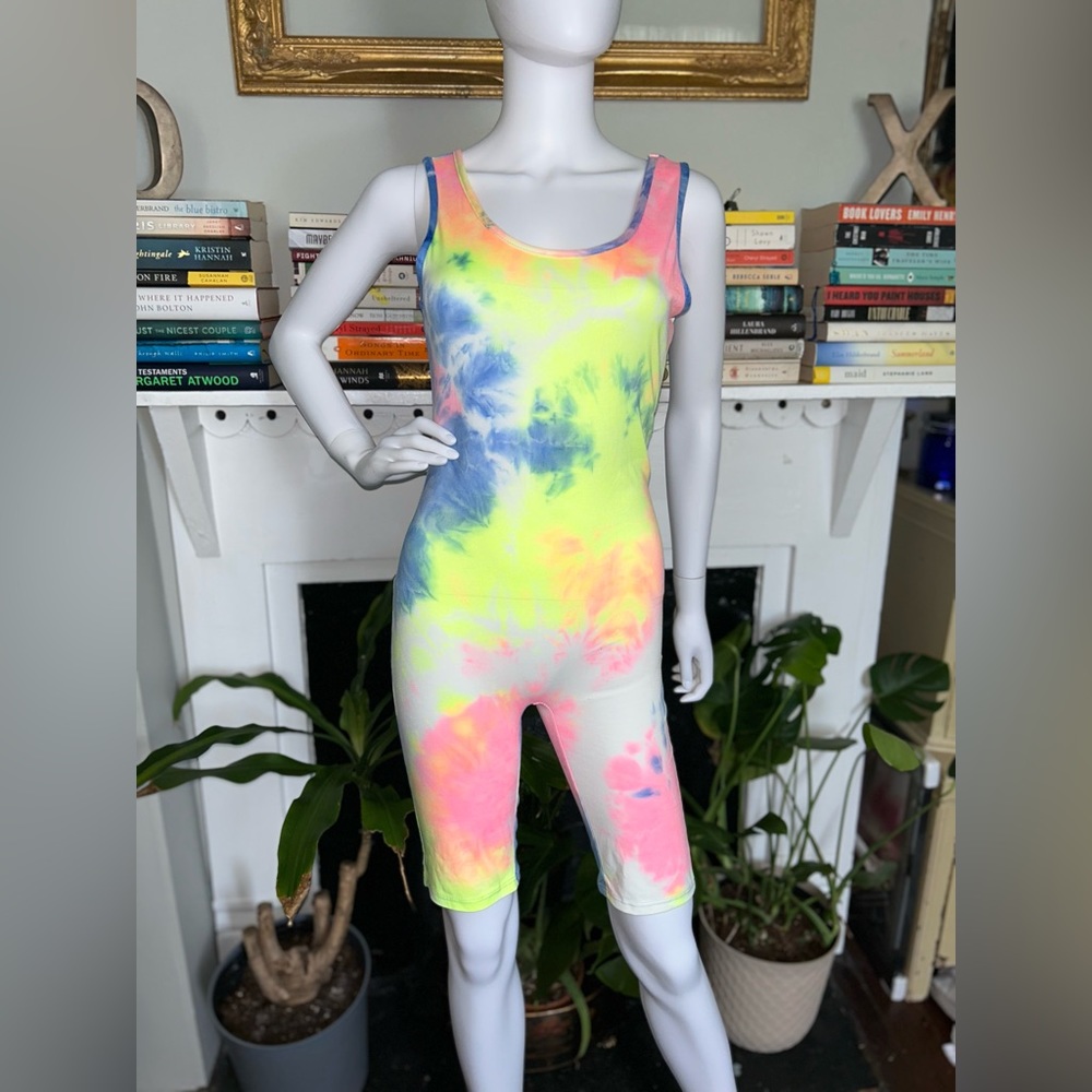 Barbie Style Neon Tie Dye Onesie